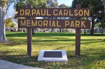 Dr. Paul Carlson Memorial Park image. Click for full size.