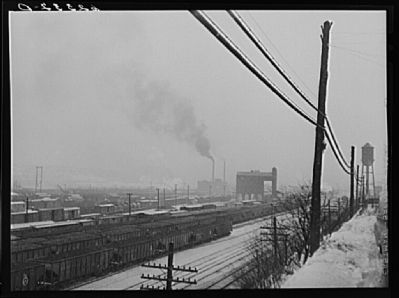 Freight yards. Conway, Pennsylvania. Click for full size. Freight yards. Conway, Pennsylvania image. Click for full size.
