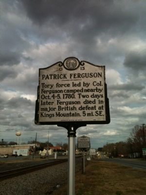 Patrick Ferguson Marker. Click for full size. Patrick Ferguson Marker image. Click for full size.