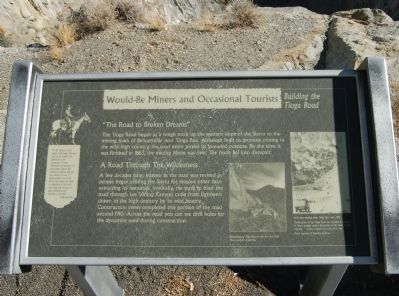 Would-Be Miners and Occasional Tourists Marker. Click for full size. Would-Be Miners and Occasional Tourists Marker image. Click for full size.