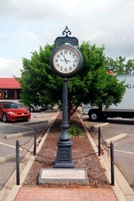 Anderson Town Clock<br>Located Downtown Near the<br>Farmers Market/Depot image. Click for full size.