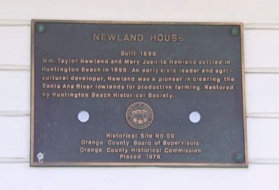 Newland House Marker image. Click for full size.