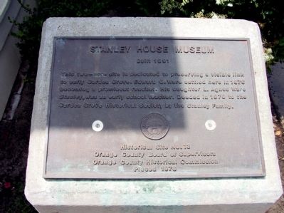 Stanley House Museum Marker image. Click for full size.