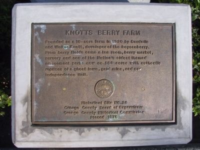 Knotts Berry Farm Marker image. Click for full size.