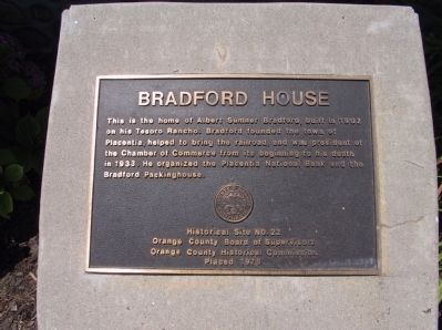 Bradford House Marker image. Click for full size.