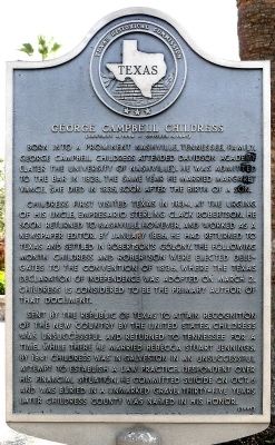 George Campbell Childress Marker image. Click for full size.