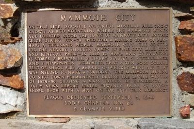 Mammoth City Marker image. Click for full size.
