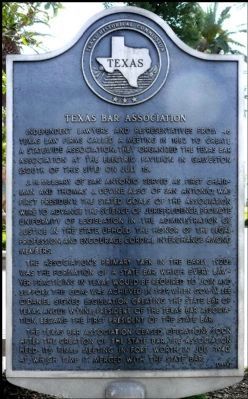 Texas Bar Association Marker image. Click for full size.