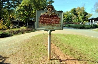 Powelton Baptist Church Marker image. Click for full size.