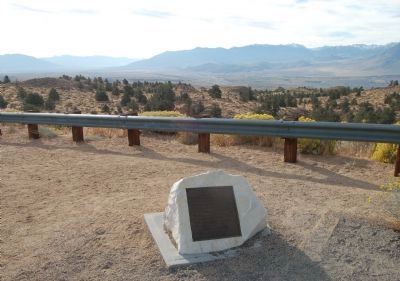 Owens Valley Marker. Click for full size. Owens Valley Marker image. Click for full size.