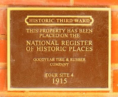 Goodyear Tire & Rubber Company Marker image. Click for more information.