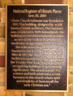 Christ Church Lutheran Marker image. Click for full size.