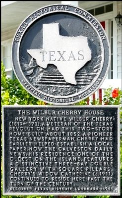The Wilbur Cherry House Marker image. Click for full size.