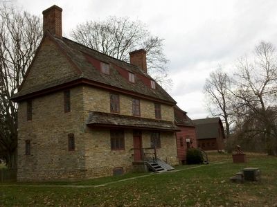 Front of 1704 House with Marker visible image. Click for full size.