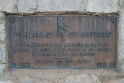 Commemorating the 75th Anniversary Marker image. Click for full size.