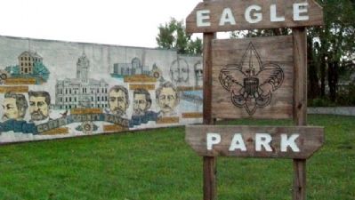 Coffey County, Kansas Mural at Eagle Park. Click for full size. Coffey County, Kansas Mural at Eagle Park image. Click for full size.