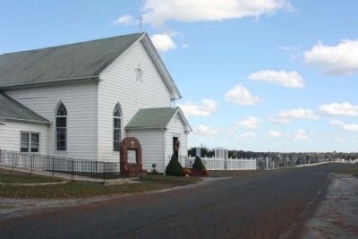 Line United Methodist Church and cemetery along Line Church Road image. Click for full size.