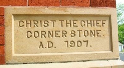 Groveport United Methodist Church Cornerstone image. Click for full size.