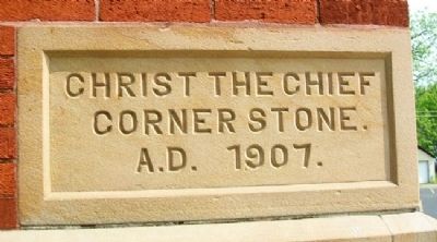 Groveport United Methodist Church Cornerstone. Click for full size. Groveport United Methodist Church Cornerstone image. Click for full size.
