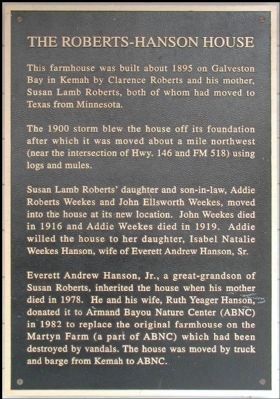 The Roberts-Hanson House Marker image. Click for full size.
