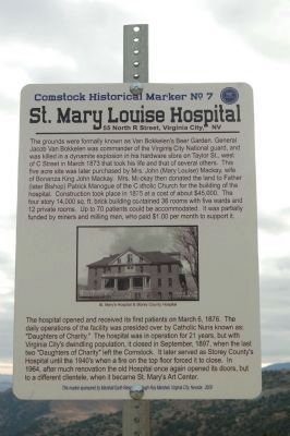 St. Mary Louise Hospital Marker image. Click for full size.