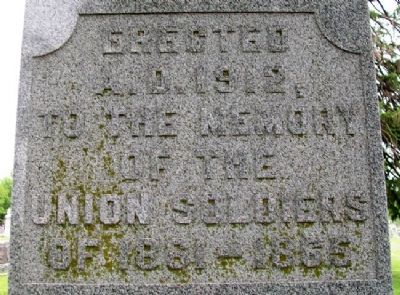 Louisburg Civil War Memorial North Face image. Click for full size.