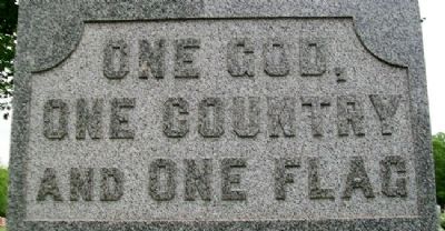 Louisburg Civil War Memorial South Face image. Click for full size.
