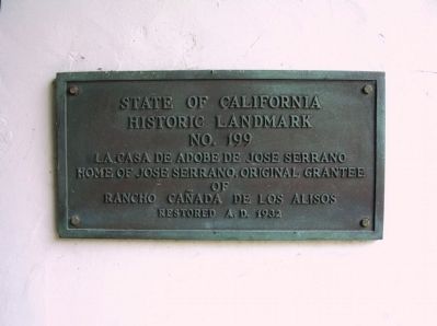 The Serrano Adobe Marker. Click for full size. The Serrano Adobe Marker image. Click for full size.