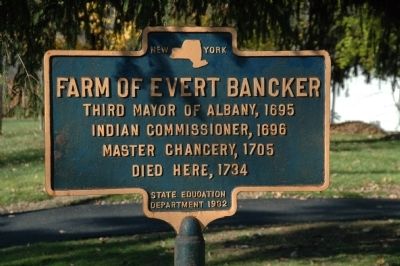 Farm of Evert Bancker Marker image. Click for full size.
