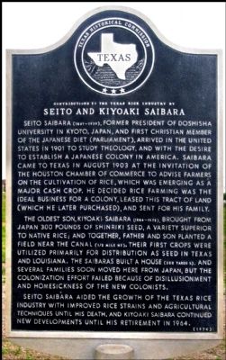 Seito and Kiyoaki Saibara Marker image. Click for full size.