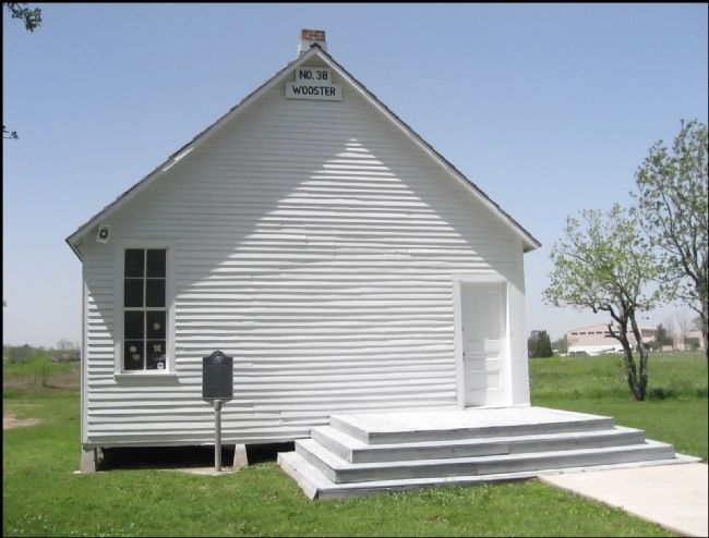 Wooster School Marker. Click for full size. Wooster School Marker image. Click for full size.