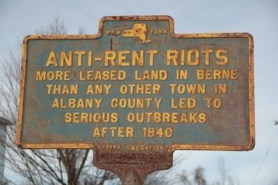 Anti-Rent Riots Marker image. Click for full size.