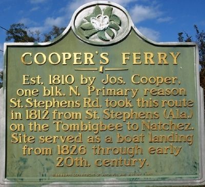 Cooper's Ferry Marker image. Click for full size.