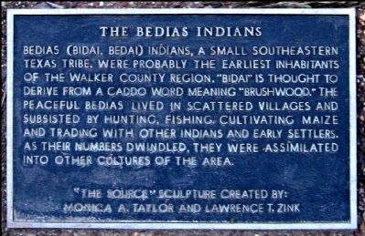The Bedias Indians Marker image. Click for full size.