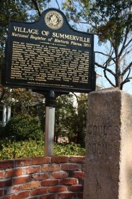 Village of Summerville Marker and the Gould's Corner Boundry Stone image. Click for full size.