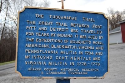 The Tuscararas Trail Marker image. Click for full size.