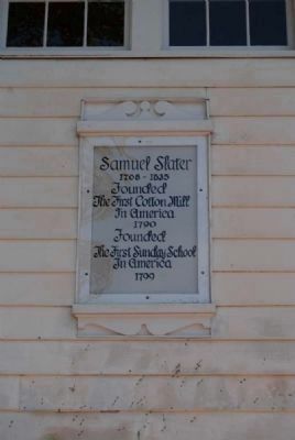 Slater Hall Marker<br>Left (Restored) image. Click for full size.