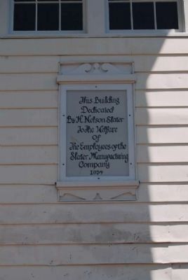 Slater Hall Marker<br>Right (Restored) image. Click for full size.