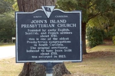John's Island Presbyterian Church Marker image. Click for full size.