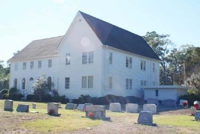 John's Island Presbyterian Church with cemetery image. Click for full size.