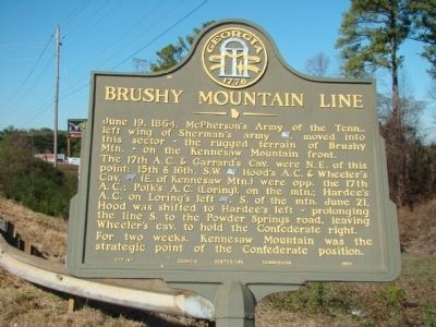 Brushy Mountain Line Marker image. Click for full size.