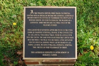Holy Cross Episcopal Church Labyrinth Marker image. Click for full size.