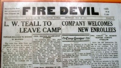 The Fire Devils Newspaper on Marker image. Click for full size.