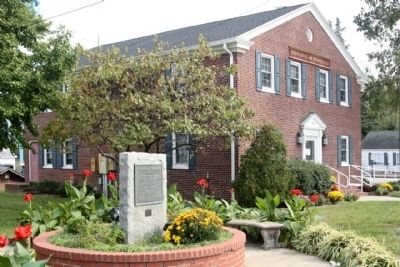 Bridgeville, Delaware Marker and Town Hall. Click for full size. Bridgeville, Delaware Marker and Town Hall image. Click for full size.