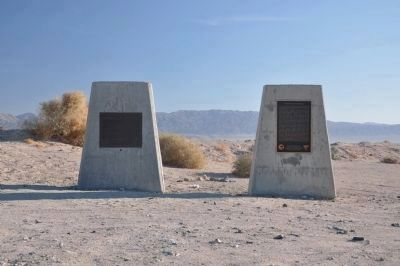 John & Dennis Searles Wagon Routes (Left) and Epsom Salts Monorail Marker (Right). Click for full size. John & Dennis Searles Wagon Routes (Left) and Epsom Salts Monorail Marker (Right) image. Click for full size.