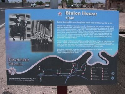 Binion House Marker image. Click for full size.
