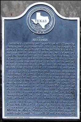 Site of Austinia Marker image. Click for full size.