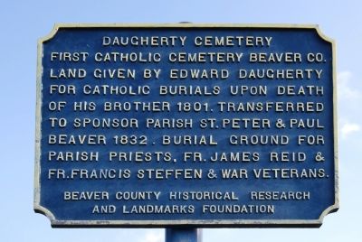 Daugherty Cemetery Marker image. Click for full size.