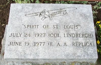 "Spirit of St. Louis" Marker. Click for full size. "Spirit of St. Louis" Marker image. Click for full size.