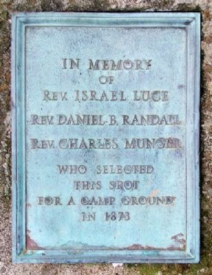 Salvation Army Camp Meeting Grounds Marker. Click for full size. Salvation Army Camp Meeting Grounds Marker image. Click for full size.